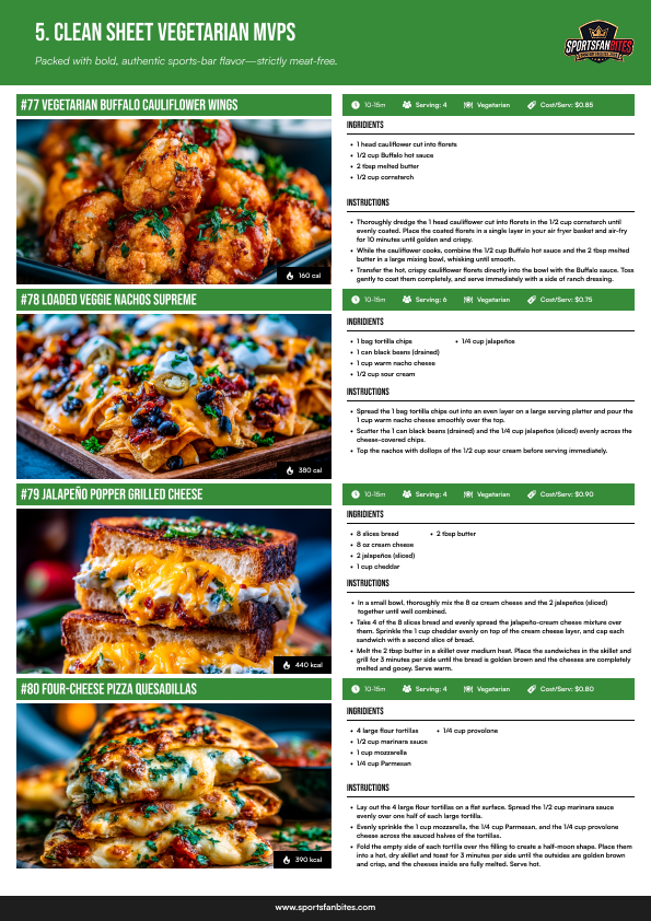 Clean Sheet Vegetarian MVPs chapter